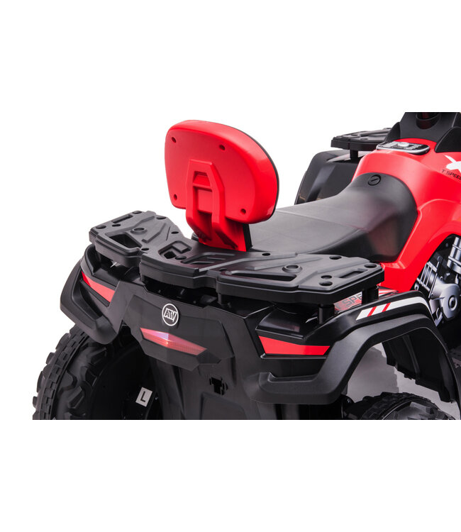 Quad électrique Lithium 24 volts, 4 moteurs, pneus en caoutchouc, siège en cuir et plus encore !