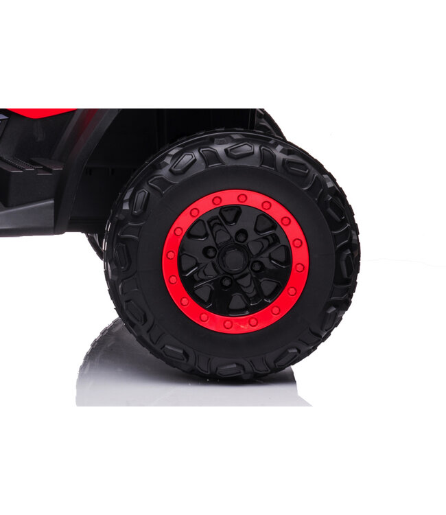 24 volt Lithium Electric Quad, 4 engines, rubber tires, leather seat and more!