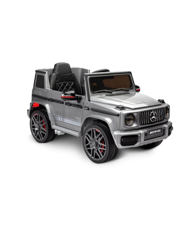 Mercedes G63 AMG, 12 volt kinderauto met Lithium accu, rubberen banden, leder zitting en meer