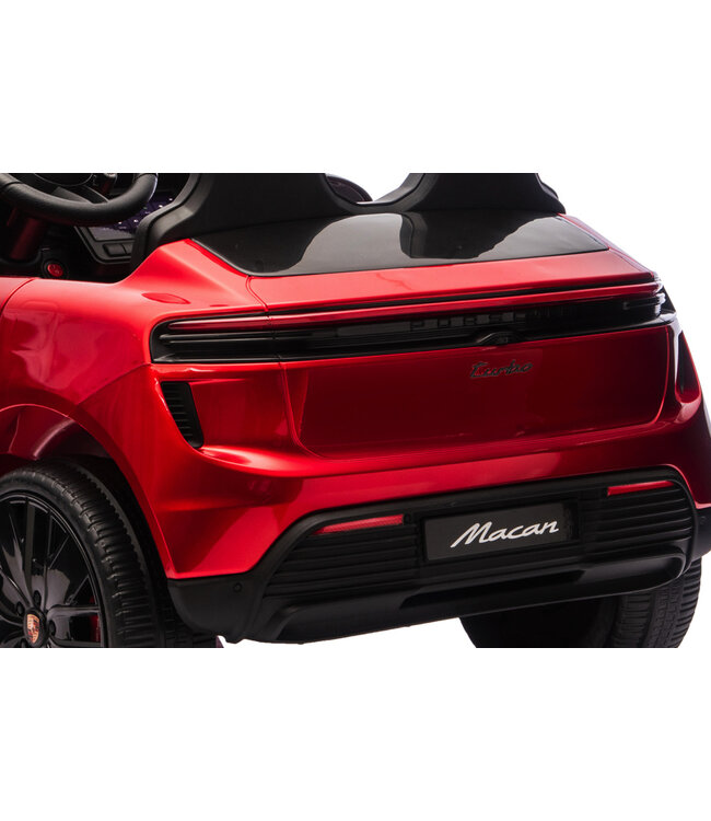 Porsche Macan Turbo voiture électrique pour enfants avec batterie au lithium, module musical, pneus en caoutchouc et bien plus encore.
