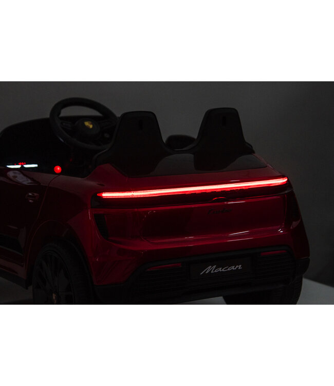 Porsche Macan Turbo voiture électrique pour enfants avec batterie au lithium, module musical, pneus en caoutchouc et bien plus encore.