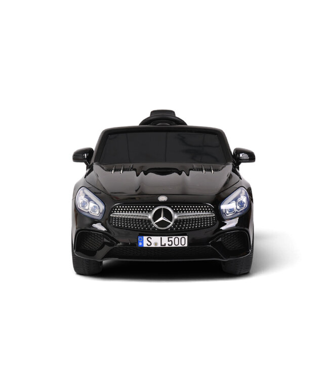 Mercedes SL500, voiture électrique pour enfants 12 volts avec une batterie au lithium, des pneus en caoutchouc, un siège en similicuir et bien plus encore !