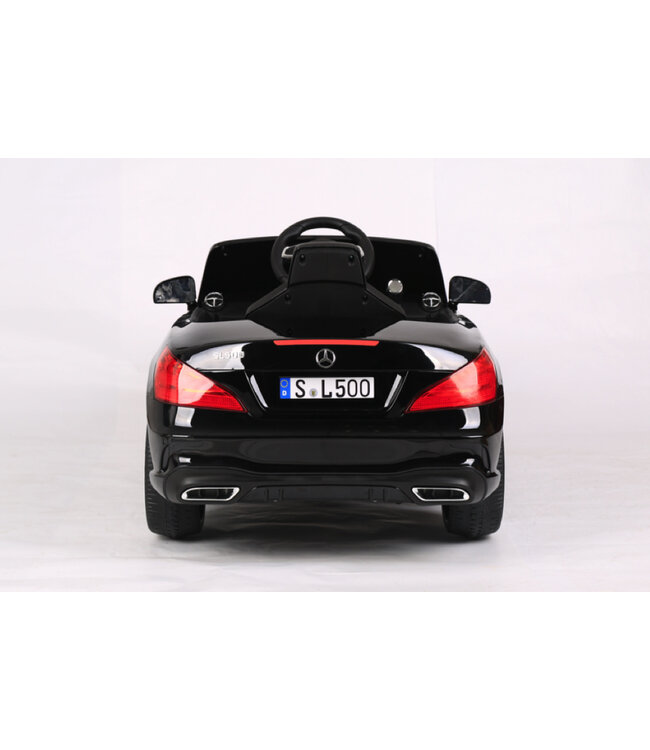 Mercedes SL500, voiture électrique pour enfants 12 volts avec une batterie au lithium, des pneus en caoutchouc, un siège en similicuir et bien plus encore !