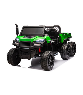 Camion électrique Gator Farm Truck 4x4 24 V – Pneus en caoutchouc et siège en cuir