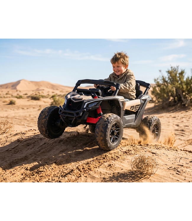 CAN-AM Maverick 2-persoons Buggy, 24v 7Ah, leder zitje, rubberen banden