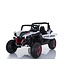4x4 Beach Buggy White 12V with MP4 Screen, 2-Seater, Leather