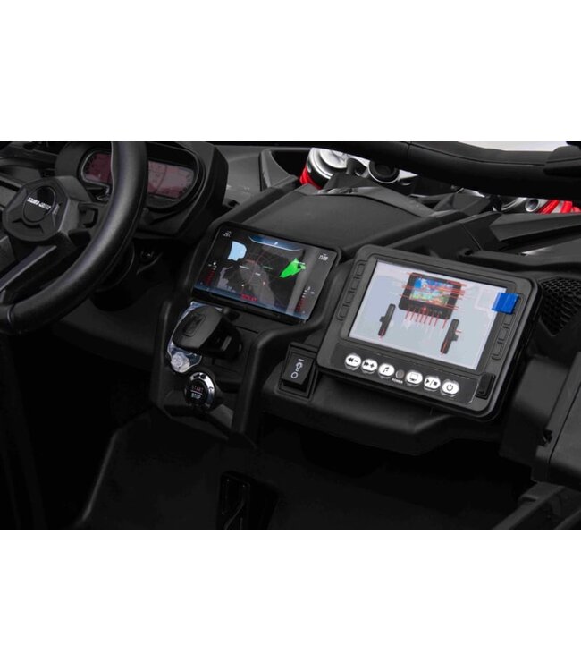 Buggy Can-Am Maverick 24V 2 places 4WD noir avec écran MP4