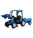 GIGA Tractor with Front Loader + Trailer 24V Blue