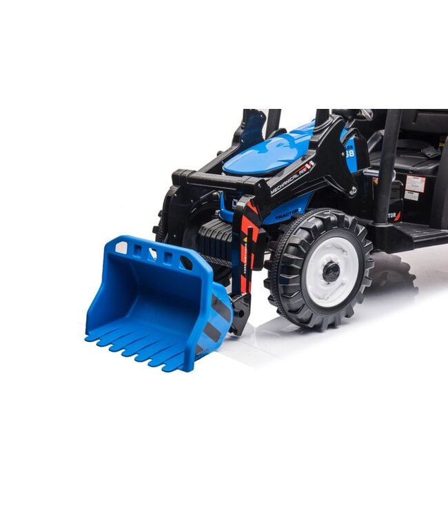 GIGA Tractor with Front Loader + Trailer 24V Blue