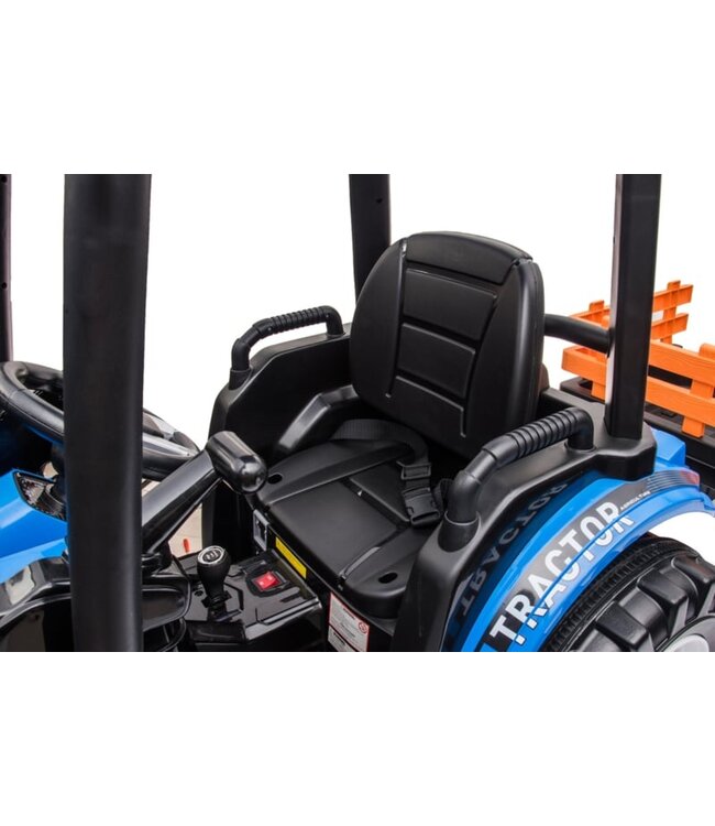 GIGA Tractor with Front Loader + Trailer 24V Blue