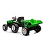 Electric Tractor with Tipping Trailer 24V Green