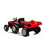 Kids' Electric Tractor with Tipper Trailer 24V Red, 2.4G Remote
