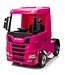 Scania 500R rose, camion électrique enfant 12V, 4x4, Bluetooth