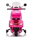 Vespa GTS Super 12V elektrische kinderscooter roze met windscherm