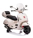 Vespa GTS Super 12V elektrische kinderscooter wit met windscherm