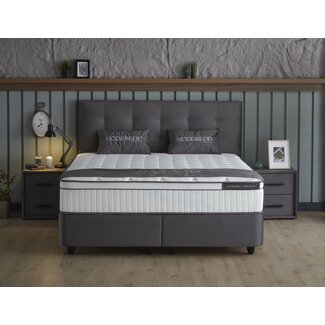 Skybedd Boxspring -  modebedd 180x200 -  Antraciet - met opbergruimte (test) - Copy