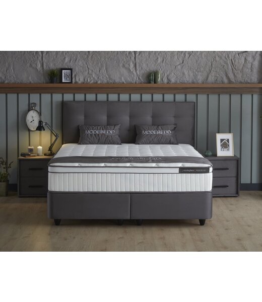 Skybedd Boxspring -  modebedd 180x200 -  Antraciet - met opbergruimte (test) - Copy