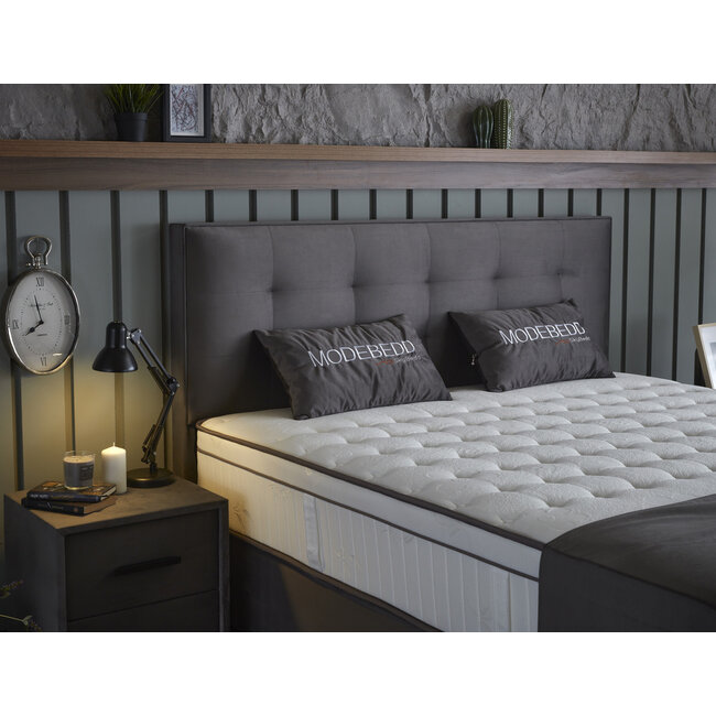 Skybedd Boxspring -  Modebedd 180x200 -  Antraciet - met Opbergruimte - Copy