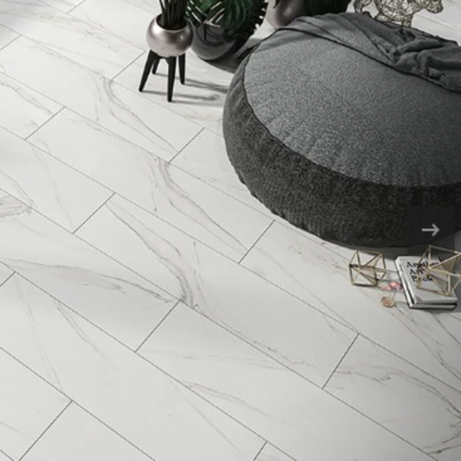 FLOORWORLD Mare Marmerlook Wit Laminaat