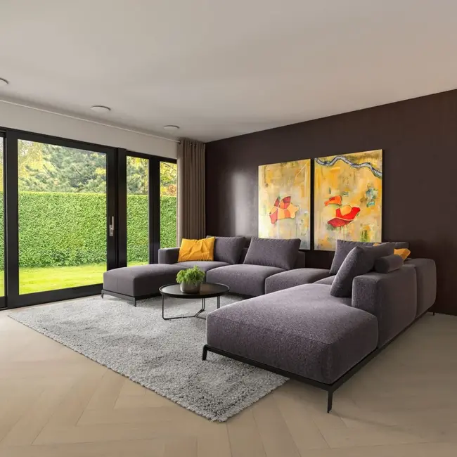 FLOORWORLD Bruges Visgraat Zand Eiken Plak PVC