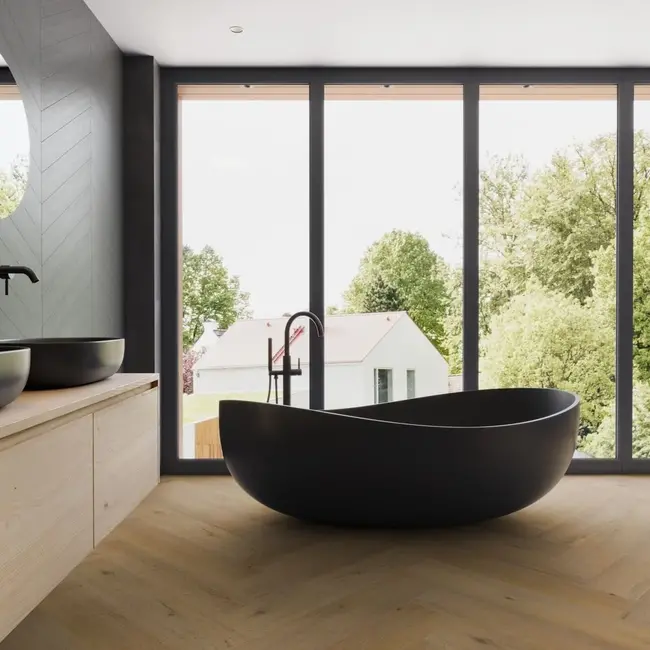 FLOORWORLD Toulouse Visgraat Goud Eiken Plak PVC