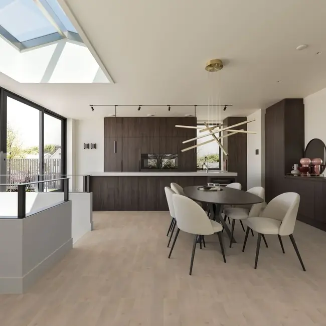 FLOORWORLD Bergen Plank White Wash Plak PVC