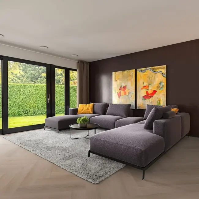 FLOORWORLD Porto Visgraat Donker Eiken click PVC