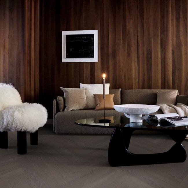 Vtwonen Charcoal Visgraat Plak PVC