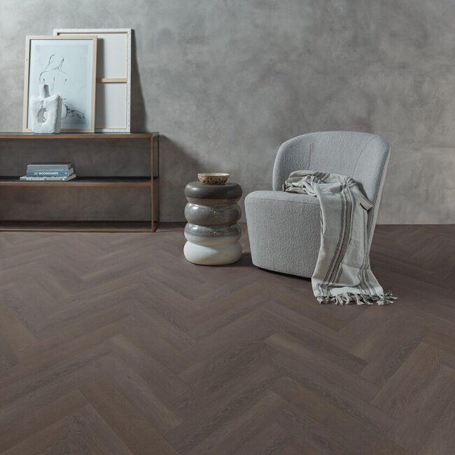 Vtwonen Charcoal Visgraat Plak PVC