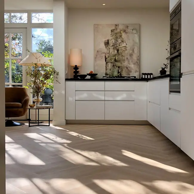 Floer Walvisgraat PVC – Balein Beige