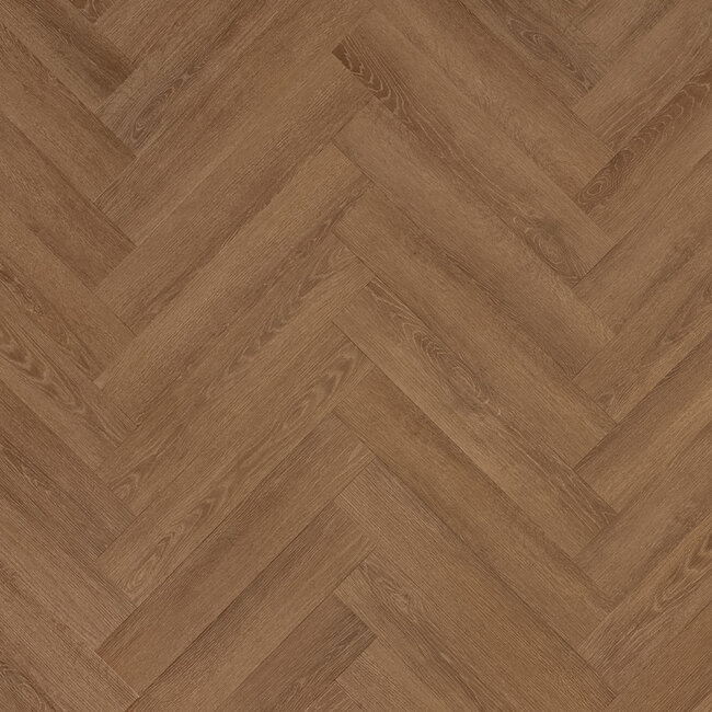 Floer Visgraat PVC – Bruin Eiken