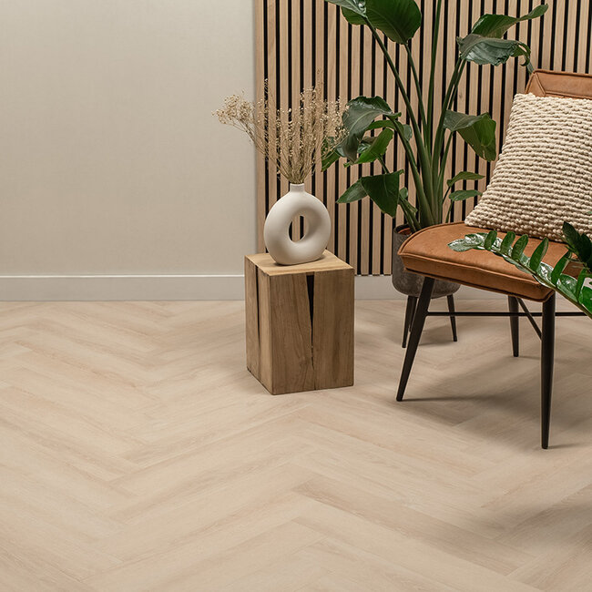 Floer Visgraat PVC – Crème Eiken (Uitlopend)