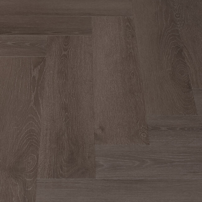 Floer Visgraat PVC – Zwart Eiken (Uitlopend)