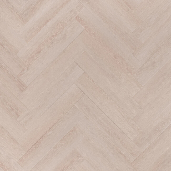 Floer Visgraat PVC – Mat Wit Eiken (Uitlopend)