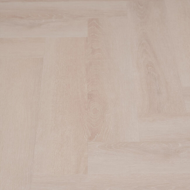 Floer Visgraat PVC – Mat Wit Eiken (Uitlopend)