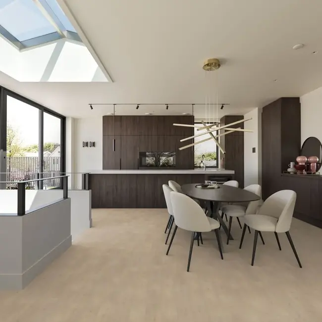 FLOORWORLD Dosso Plank Beige Eiken Plak PVC