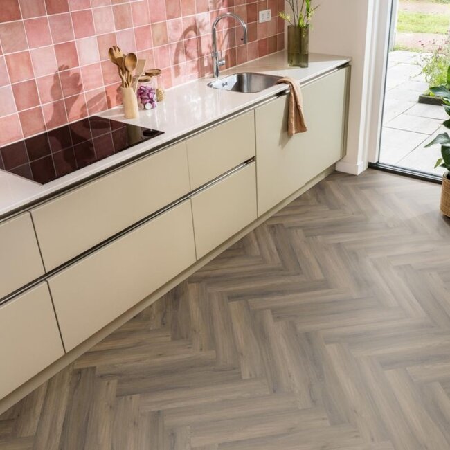 Ambiant Spigato visgraat click SRC warm brown