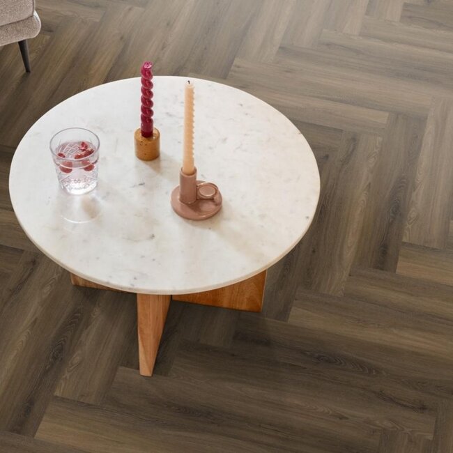 Ambiant Spigato visgraat click SRC warm brown