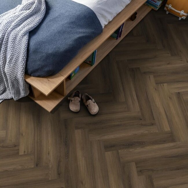 Ambiant Spigato visgraat click SRC warm brown