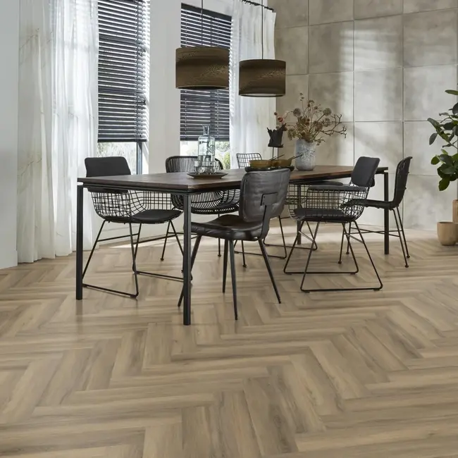 Ambiant Spigato visgraat click SRC light brown