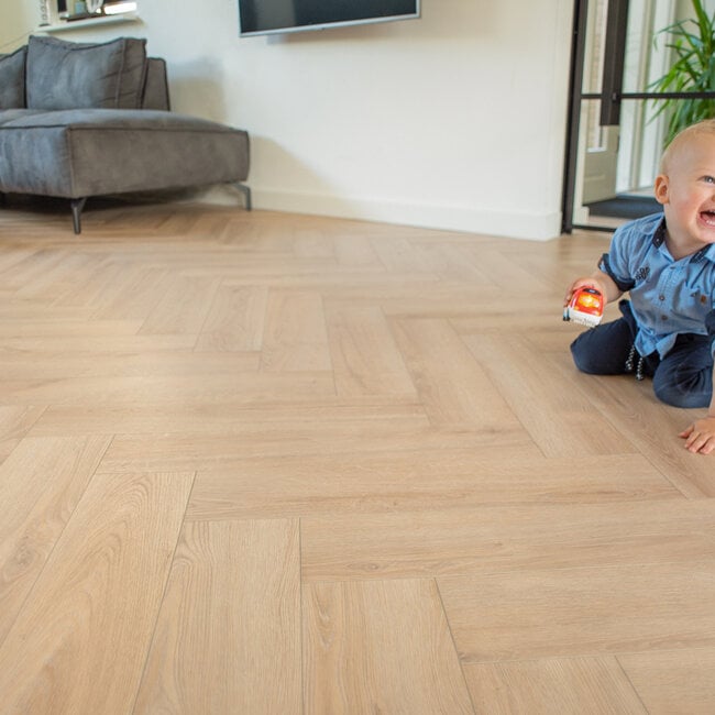 Floer Visgraat Laminaat – Onbehandeld Eiken