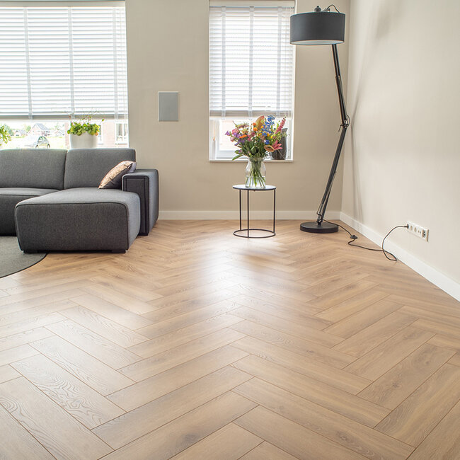 Floer Visgraat Laminaat – Natuur Eiken