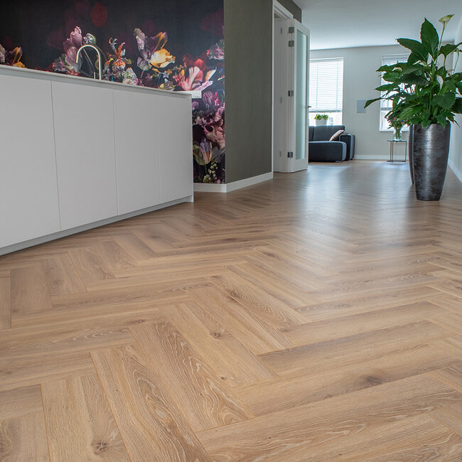 Floer Visgraat Laminaat – Natuur Eiken