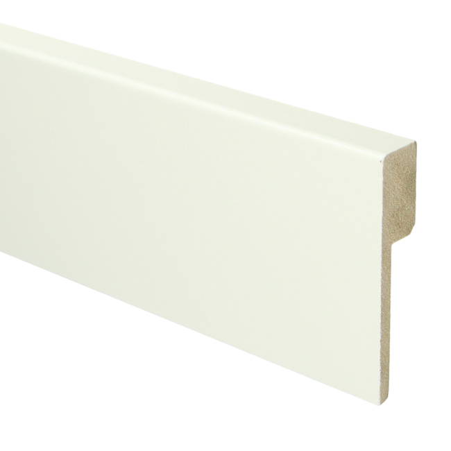 MDF Renovatieplint modern 120x18 voorgel. RAL 9010