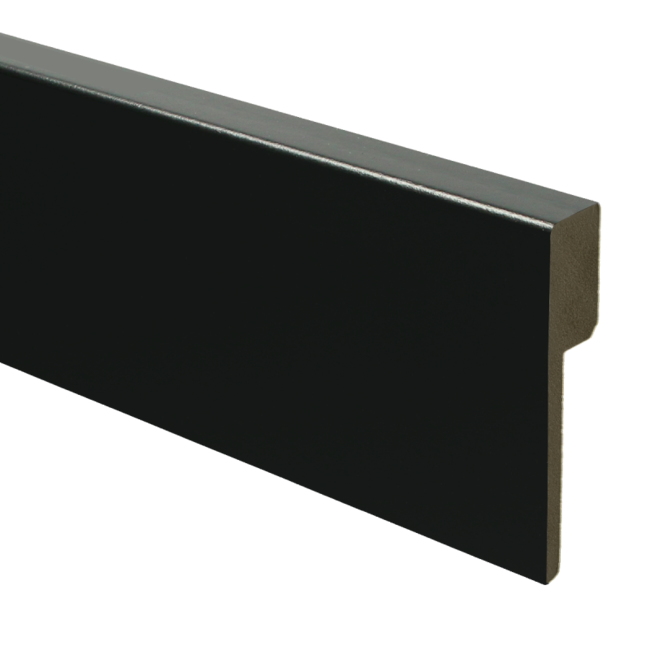 MDF Renovatie plint modern Gitzwart RAL 9005