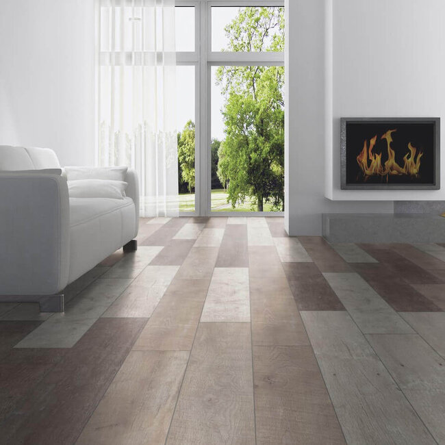 Floer Sloophout Laminaat - Versleten Planken Licht
