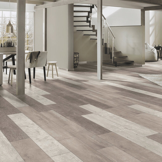 Floer Sloophout Laminaat - Versleten Planken Licht