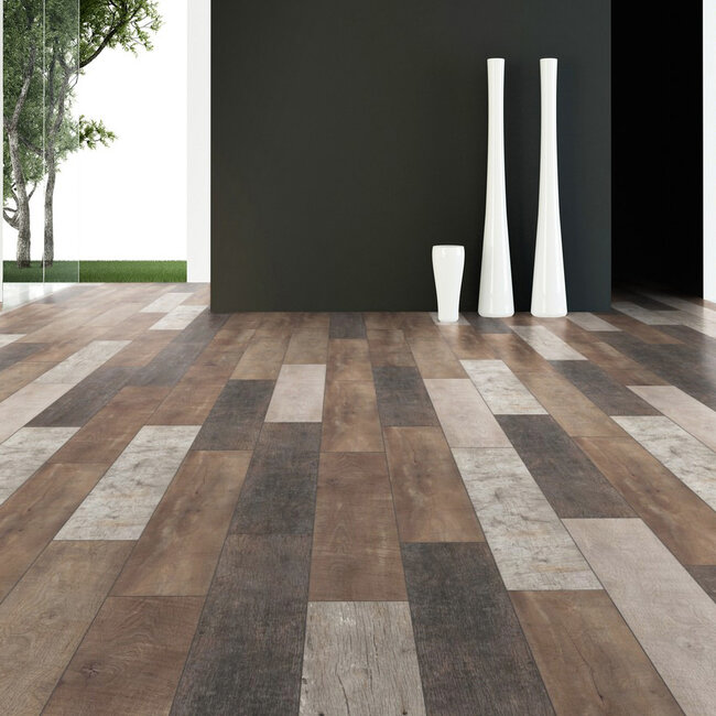 Floer Sloophout Laminaat - Versleten planken Donker