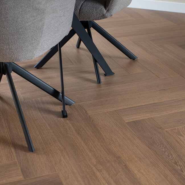 Floer Walvisgraat Laminaat – Bultrug Bruin