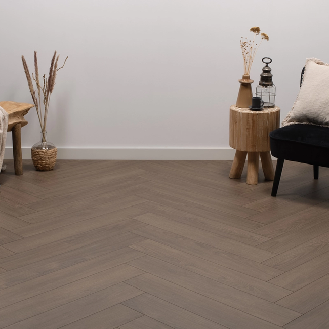 Floer Walvisgraat Laminaat – Ceto Cacaobruin